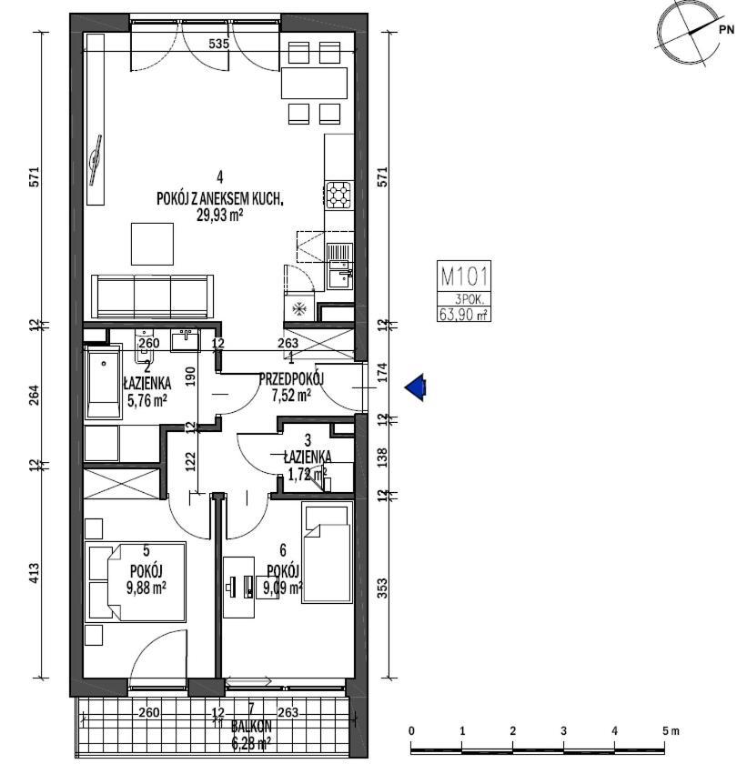 Apartmán Tauron Arena Wawelofts *